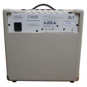 Cort CM15R Electric Guitar Amplifier, White Sea